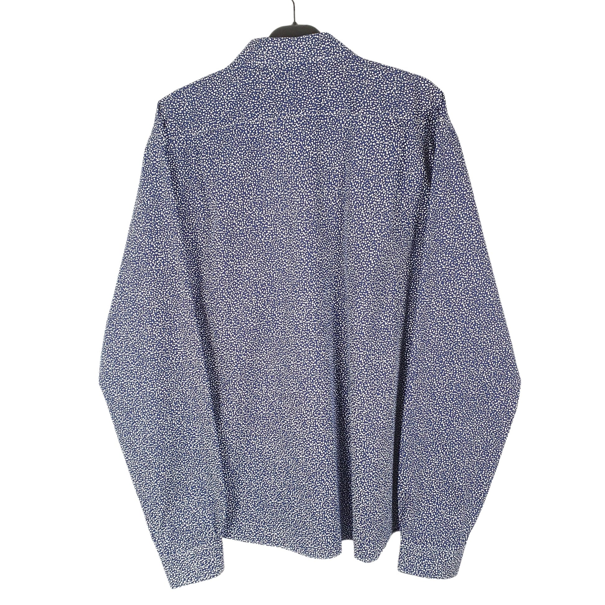 Tommy Hilfiger All Over Print Long Sleeve Regular Fit Shirt Navy