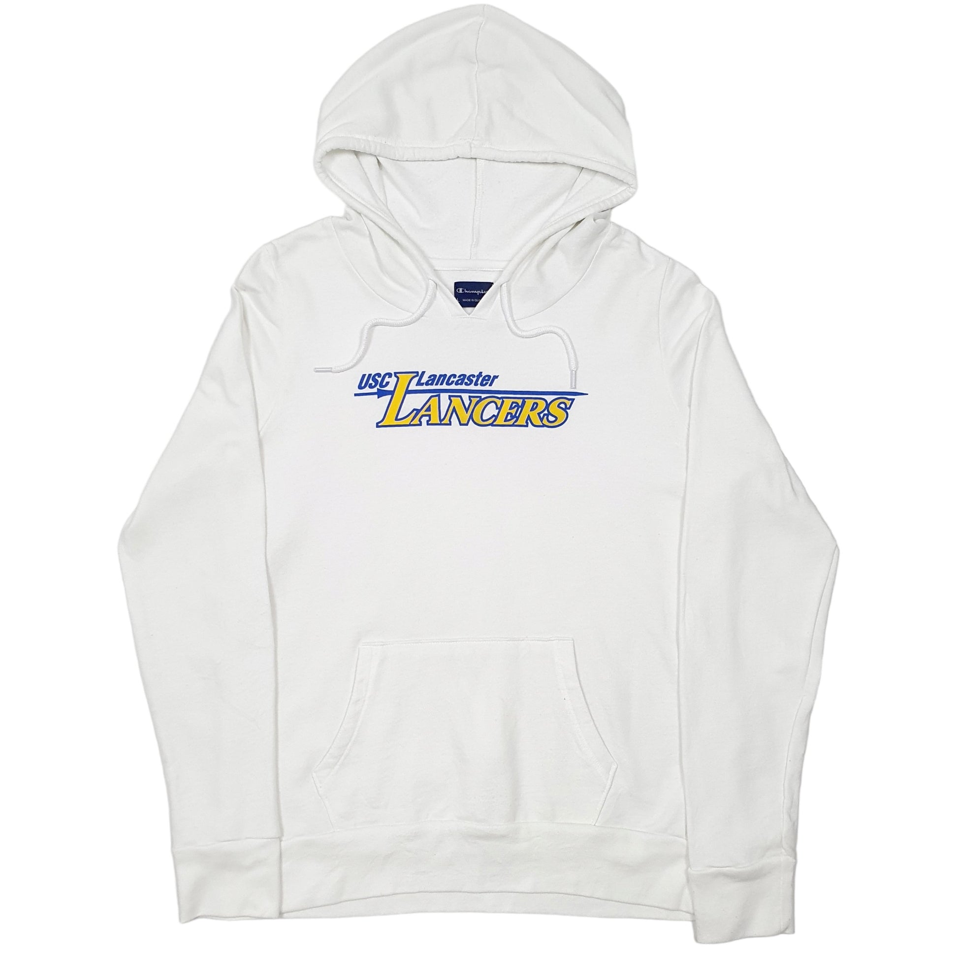Womens White Champion USC Lacaster Lancers Hoodie Jumper