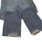 Mens Blue Carhartt Double Knee Logger Pant Riveted Carpenter JeansW38 L32