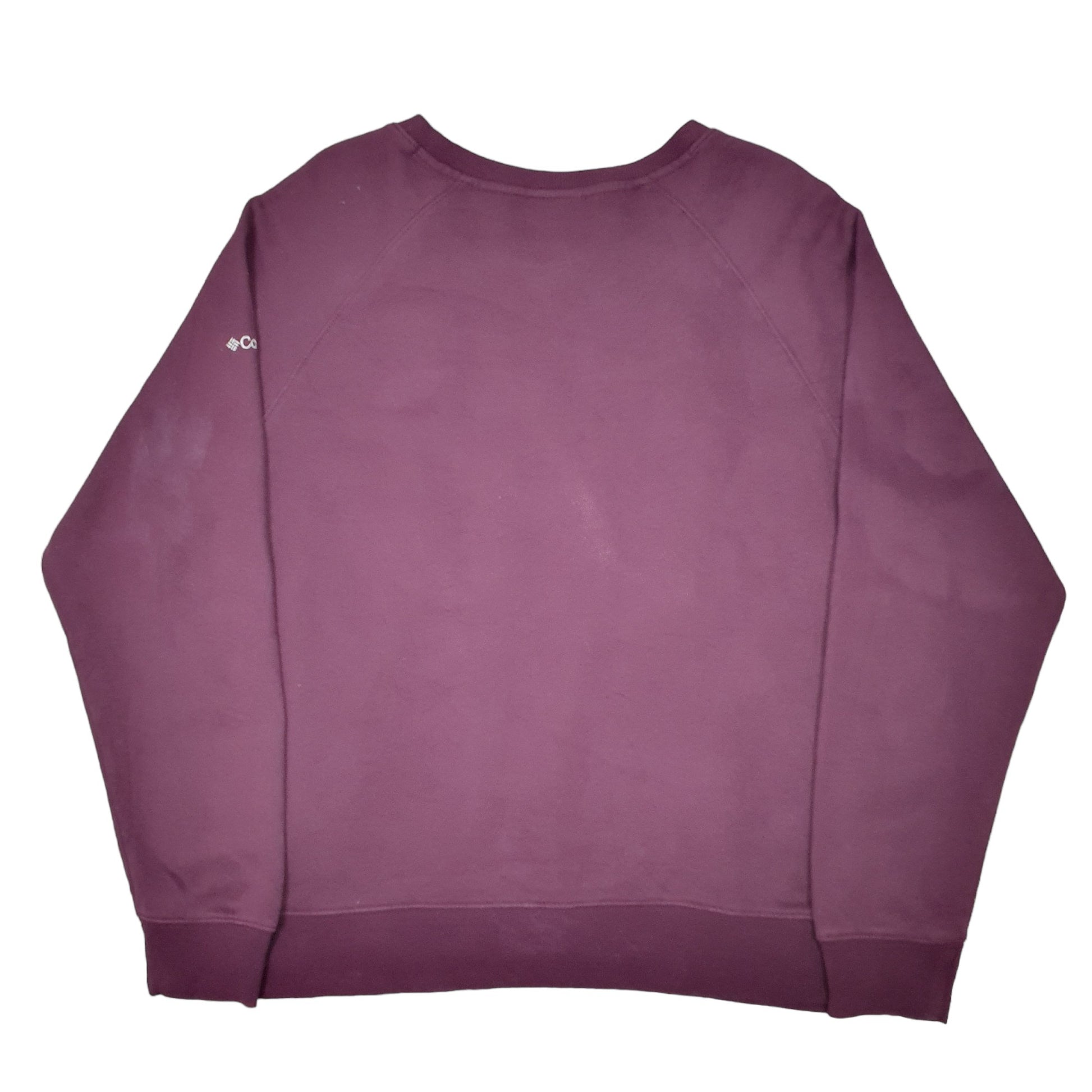 Womens Burgundy Columbia  Crewneck Jumper