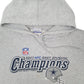 Mens Grey Reebok NFL Superbowl Champions 2007 Hoodie Jumper