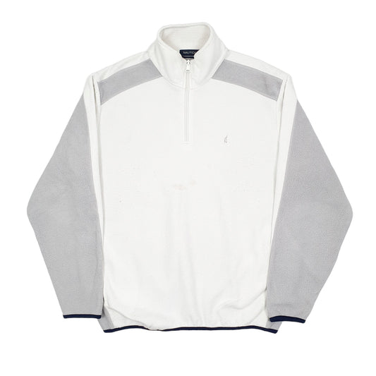 Nautica Quarter Zip Fleece L White