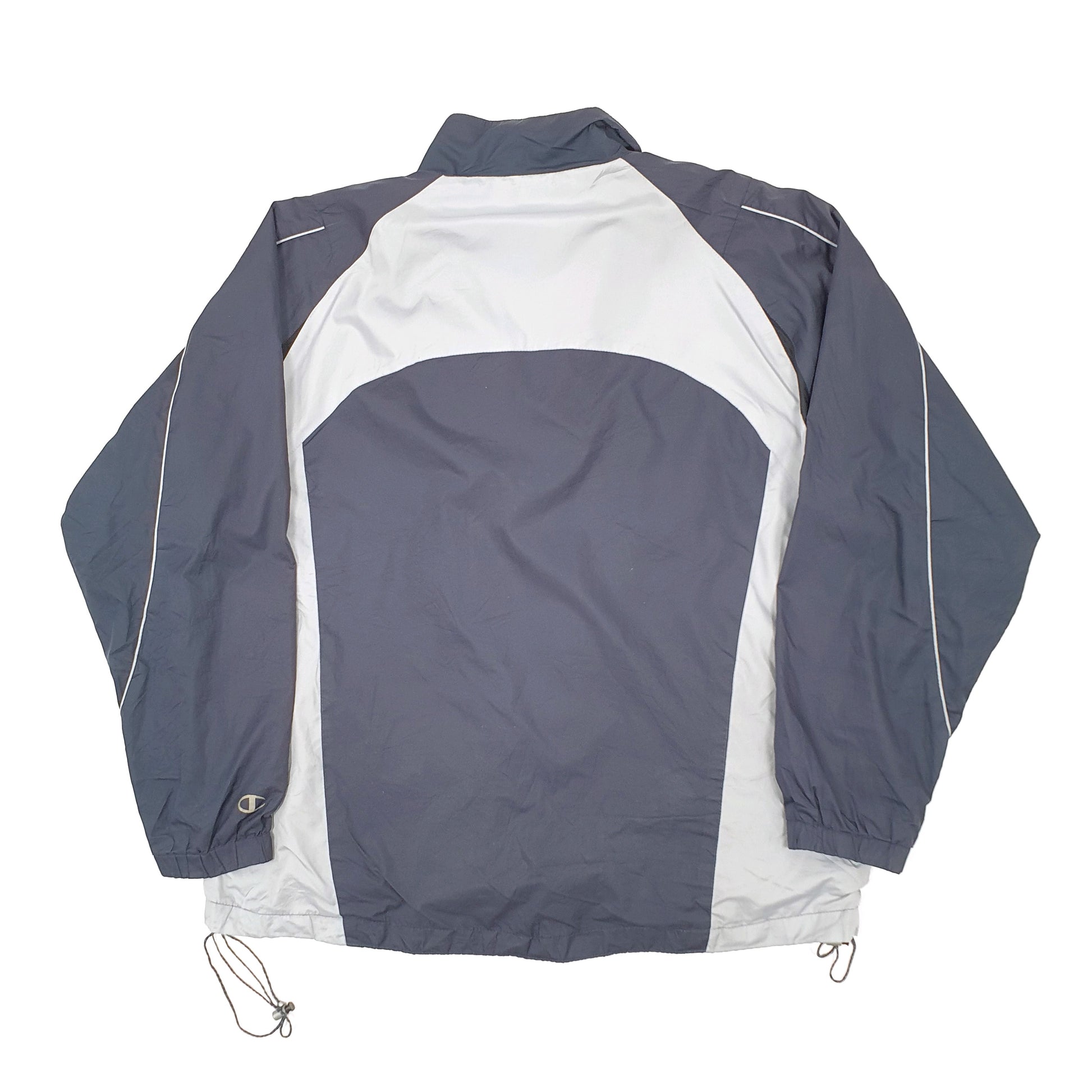 Mens Grey Champion Shell Windbreaker Coat