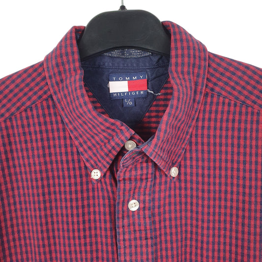 Tommy Hilfiger Flannel Overshirt Shacket Long Sleeve Regular Fit Check Shirt
