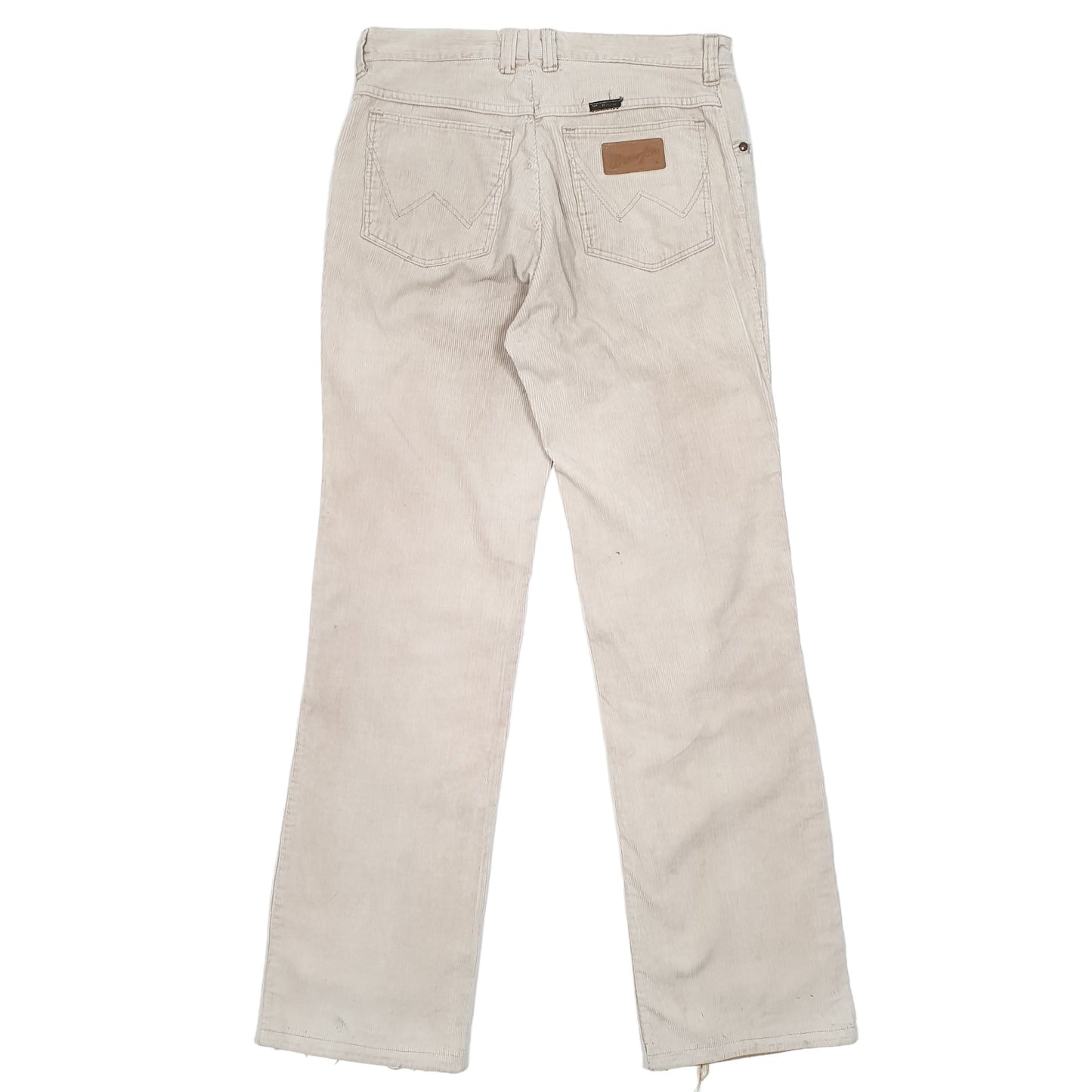 Mens Cream Wrangler  Corduroy Trousers