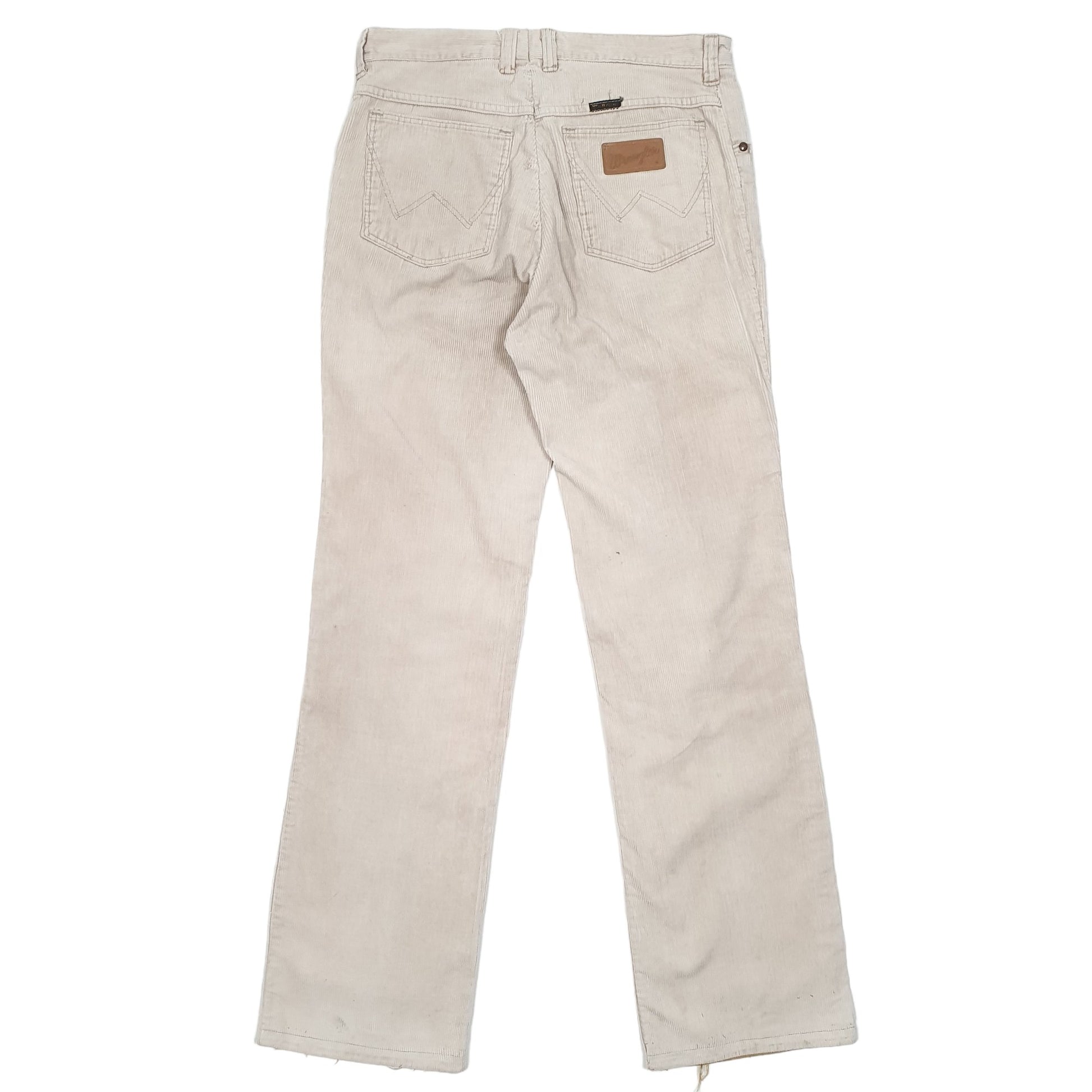 Mens Cream Wrangler  Corduroy Trousers