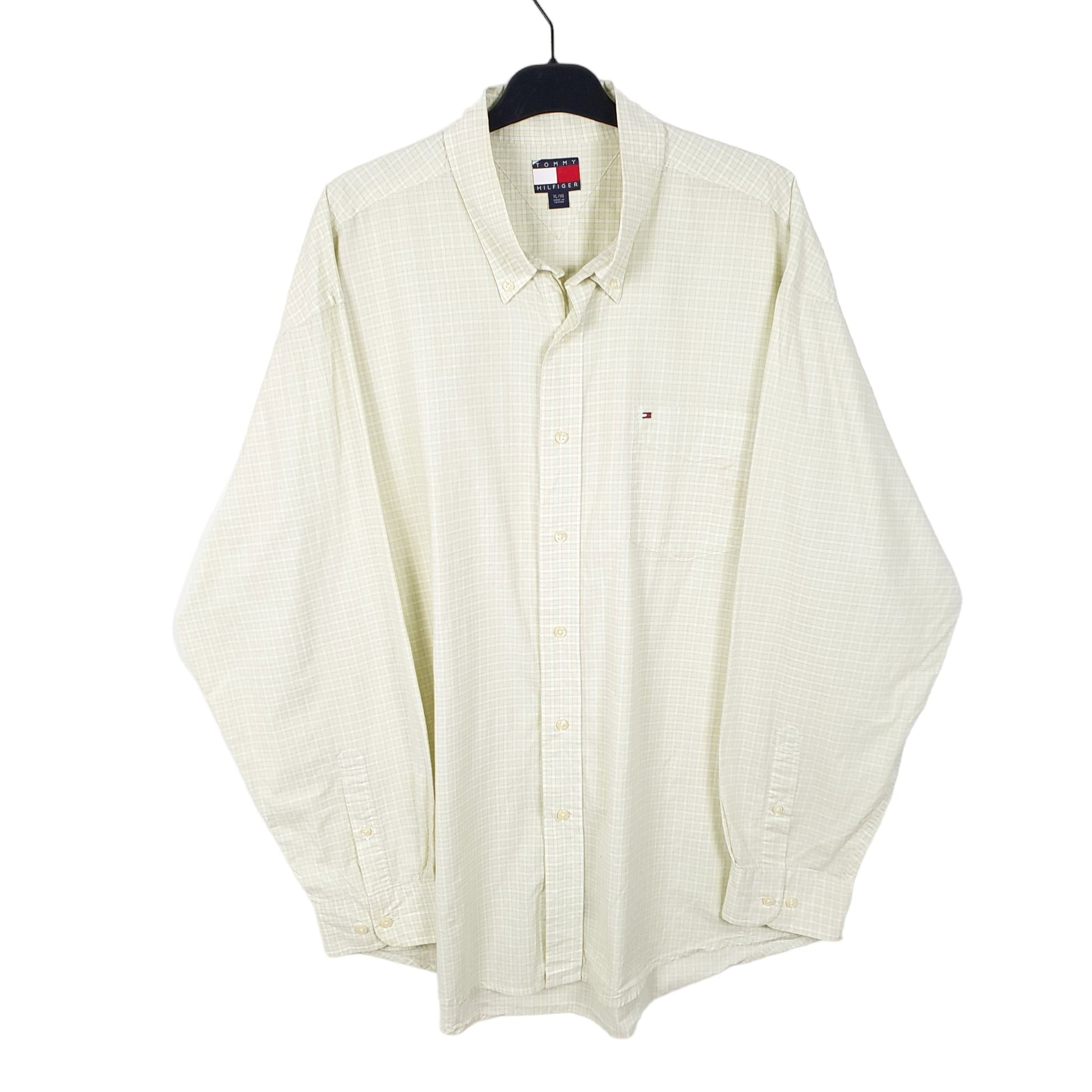 Tommy Hilfiger Long Sleeve Regular Fit Check Shirt Yellow