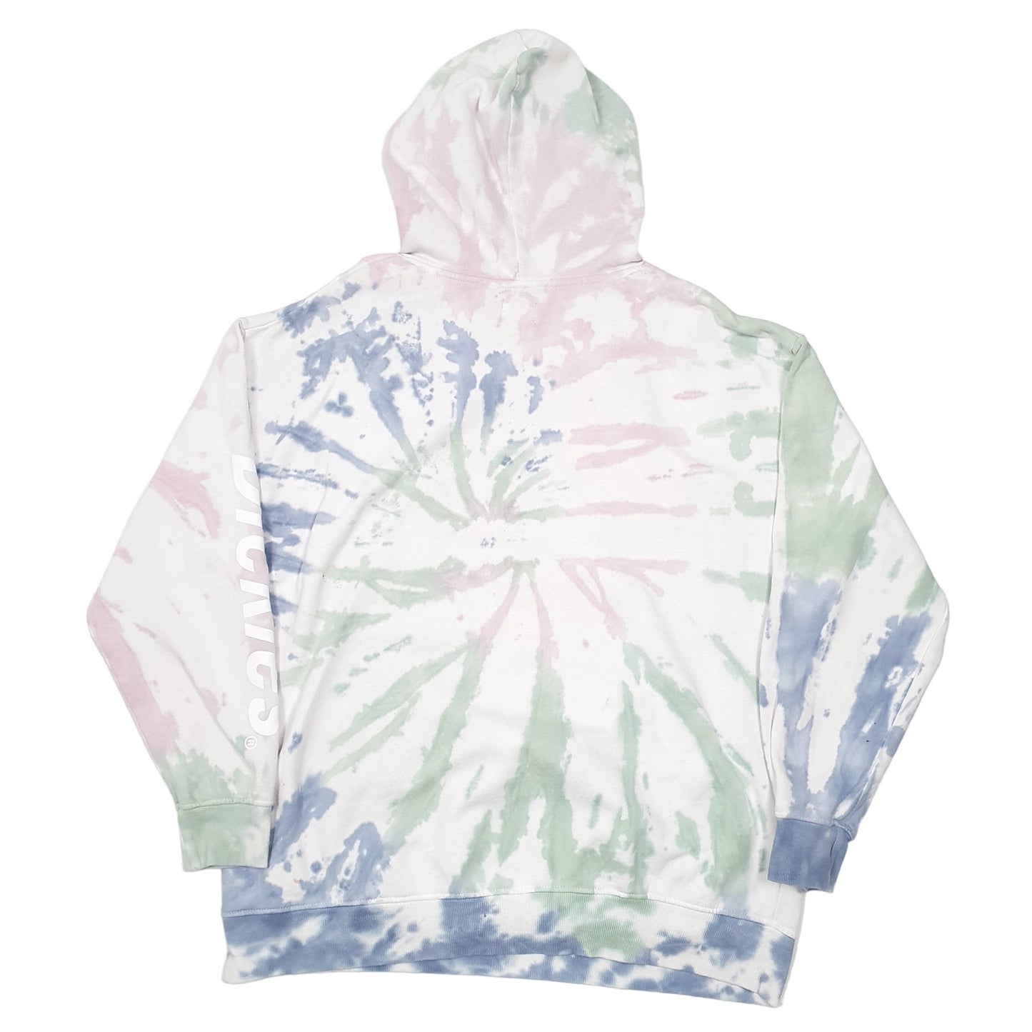 Mens White Dickies Tie Dye Hoodie Jumper