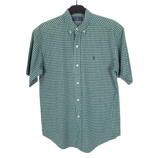 Ralph Lauren Short Sleeve Regular Fit Check Shirt Green