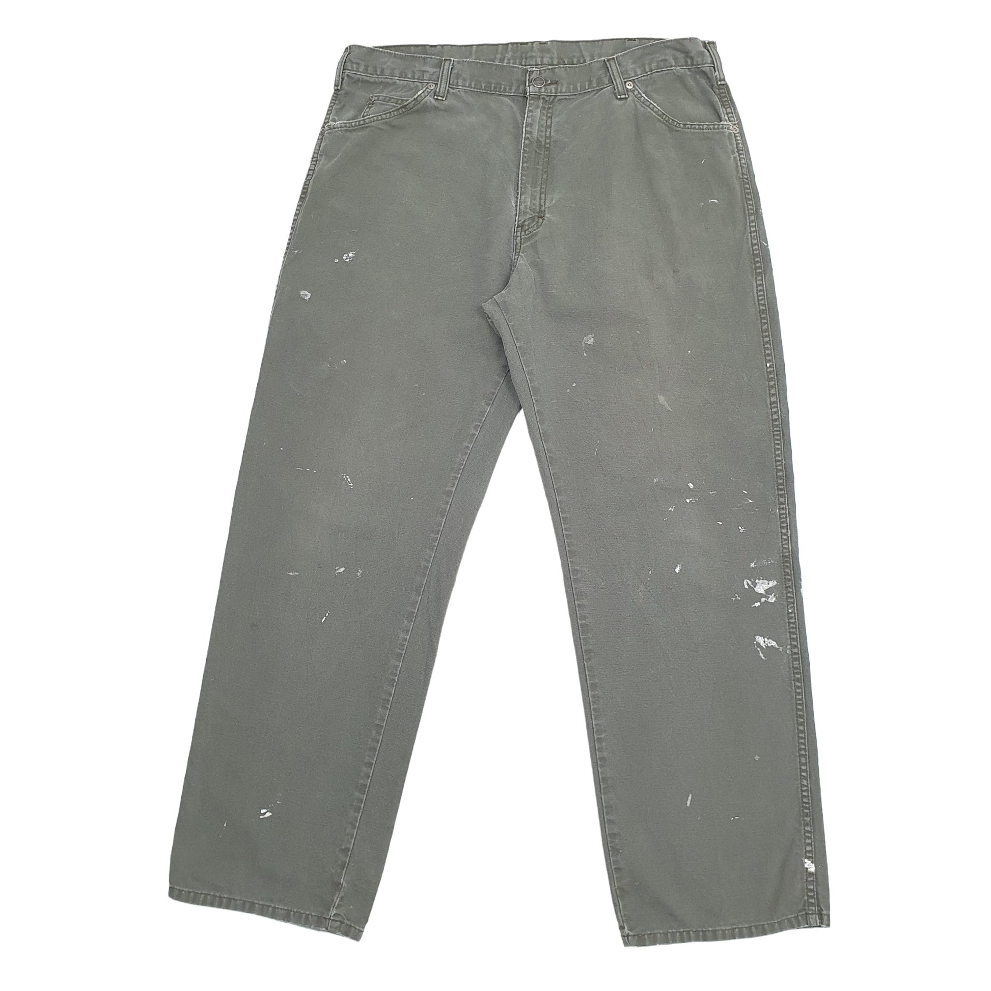 Mens Green Dickies  Carpenter Trousers