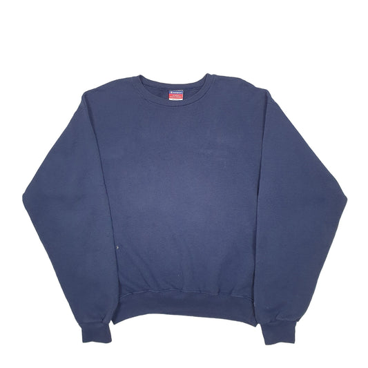 Mens Blue Champion  Crewneck Jumper
