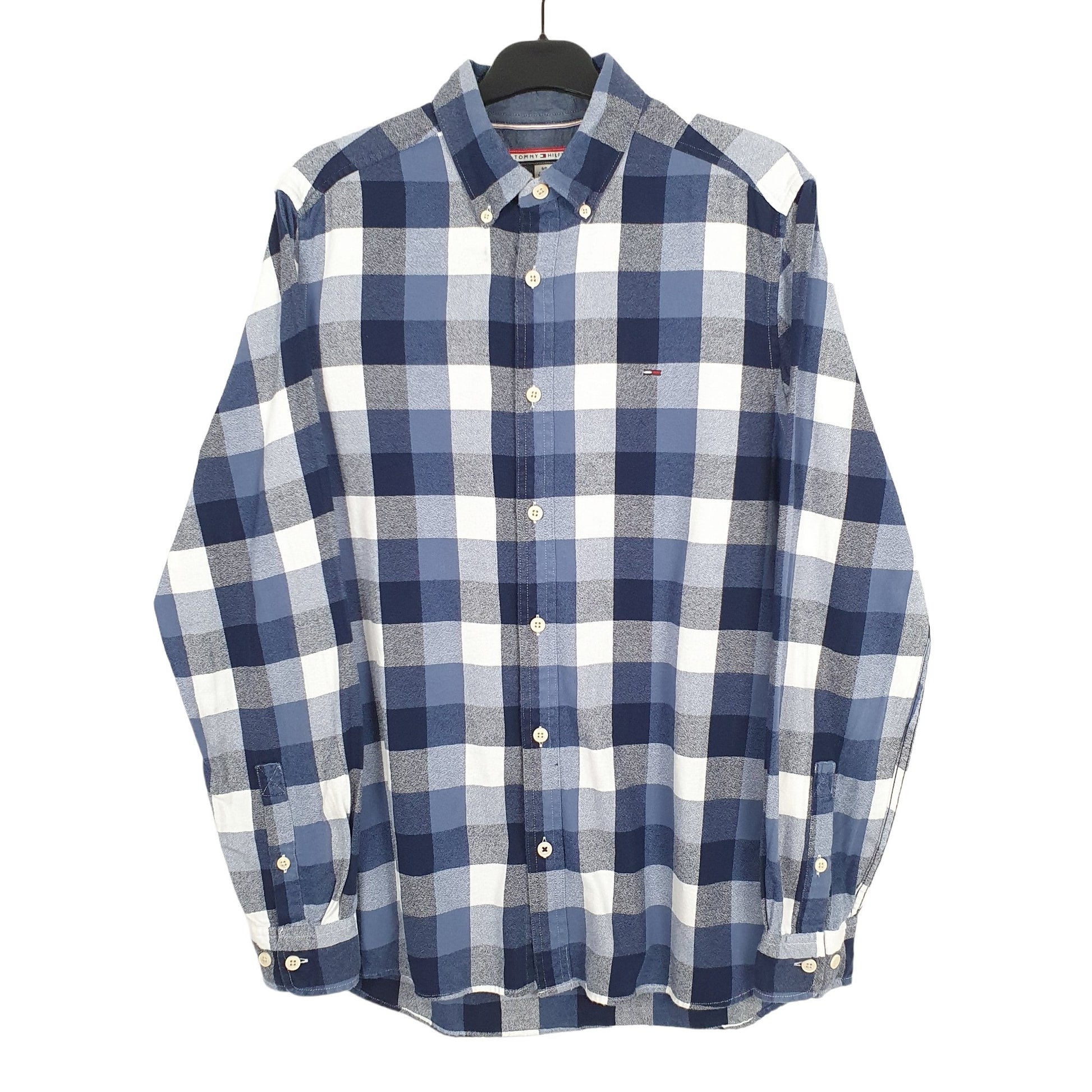 Tommy Hilfiger Long Sleeve Regular Fit Check Shirt Blue