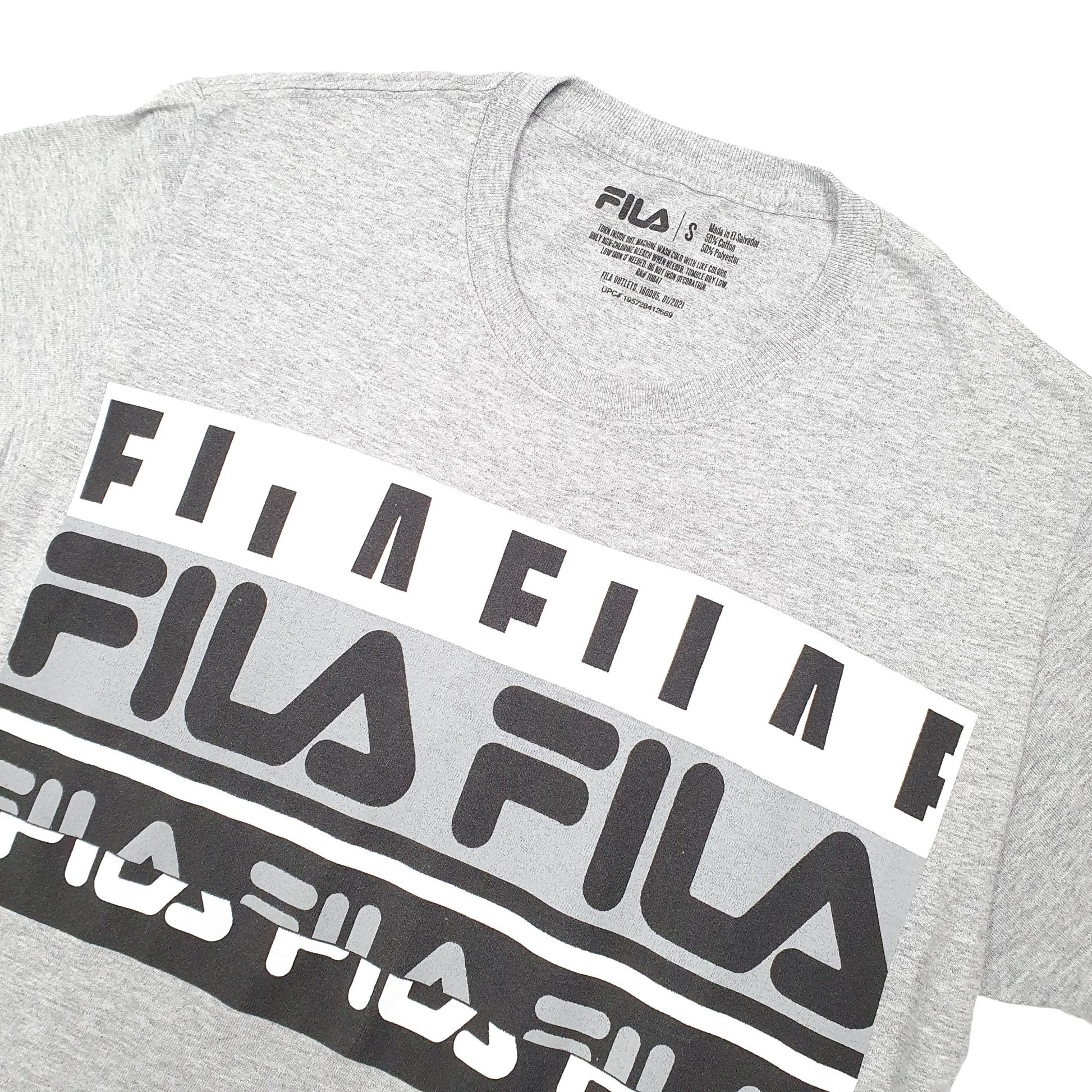 Fila Short Sleeve T Shirt Grey