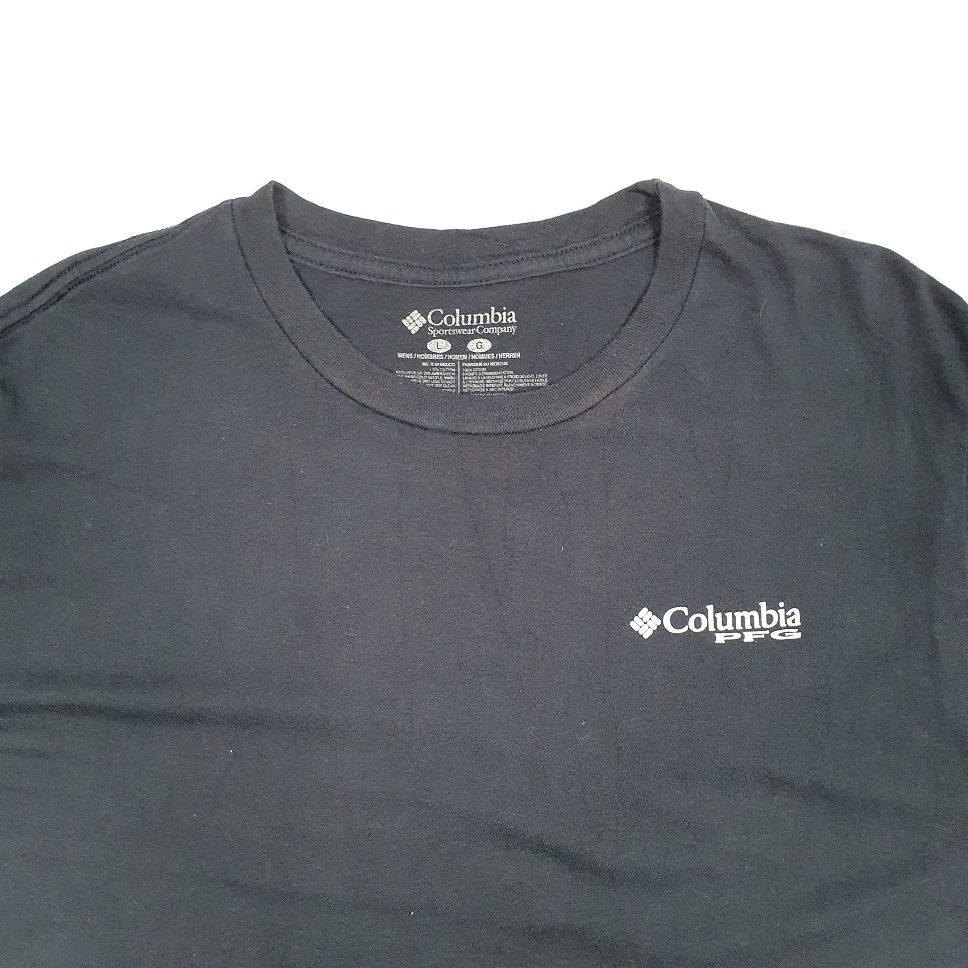 Mens Navy Columbia Sportswear PFG Performance Fishing Gear Short Sleeve T Shirt