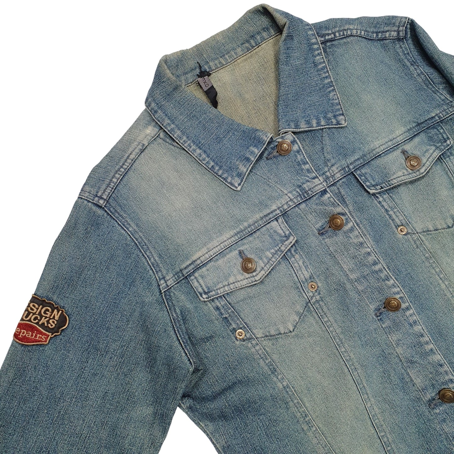 Womens Blue OEXO Trucker Denim Jacket Coat