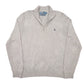 Mens Grey Polo Ralph Lauren Knit Quarter Zip Jumper
