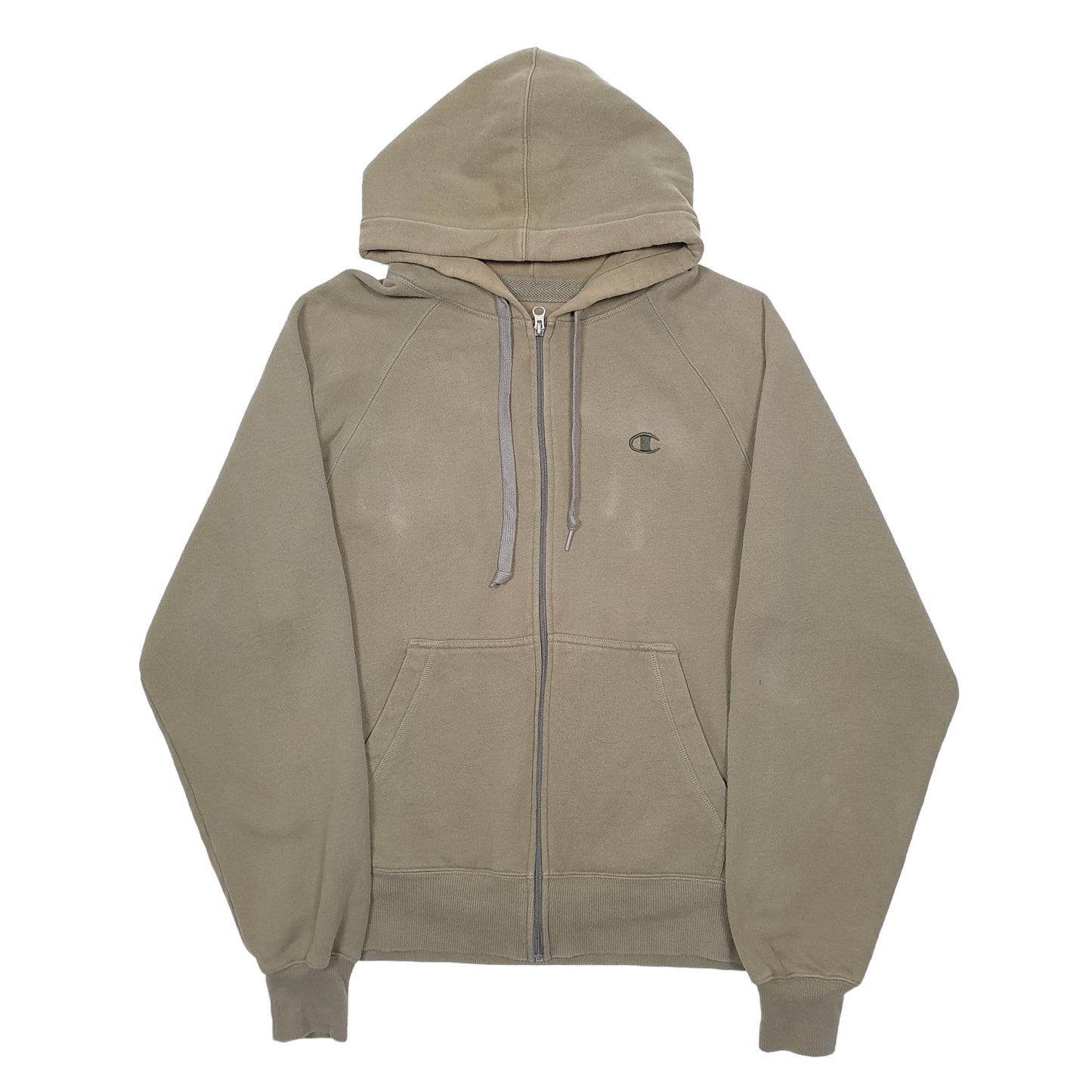 Mens Khaki Champion  Full Zip Jumper