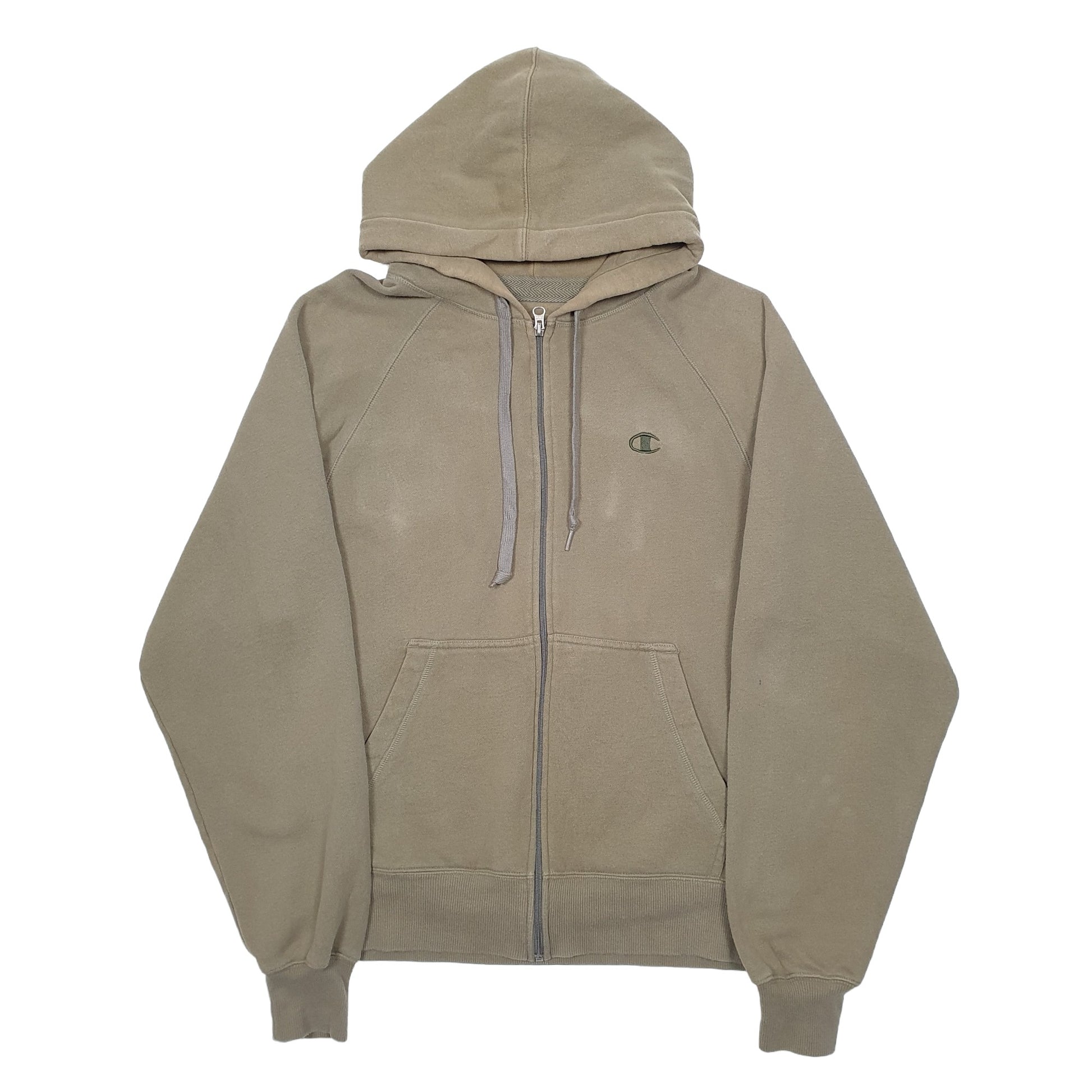 Mens Khaki Champion  Full Zip Jumper