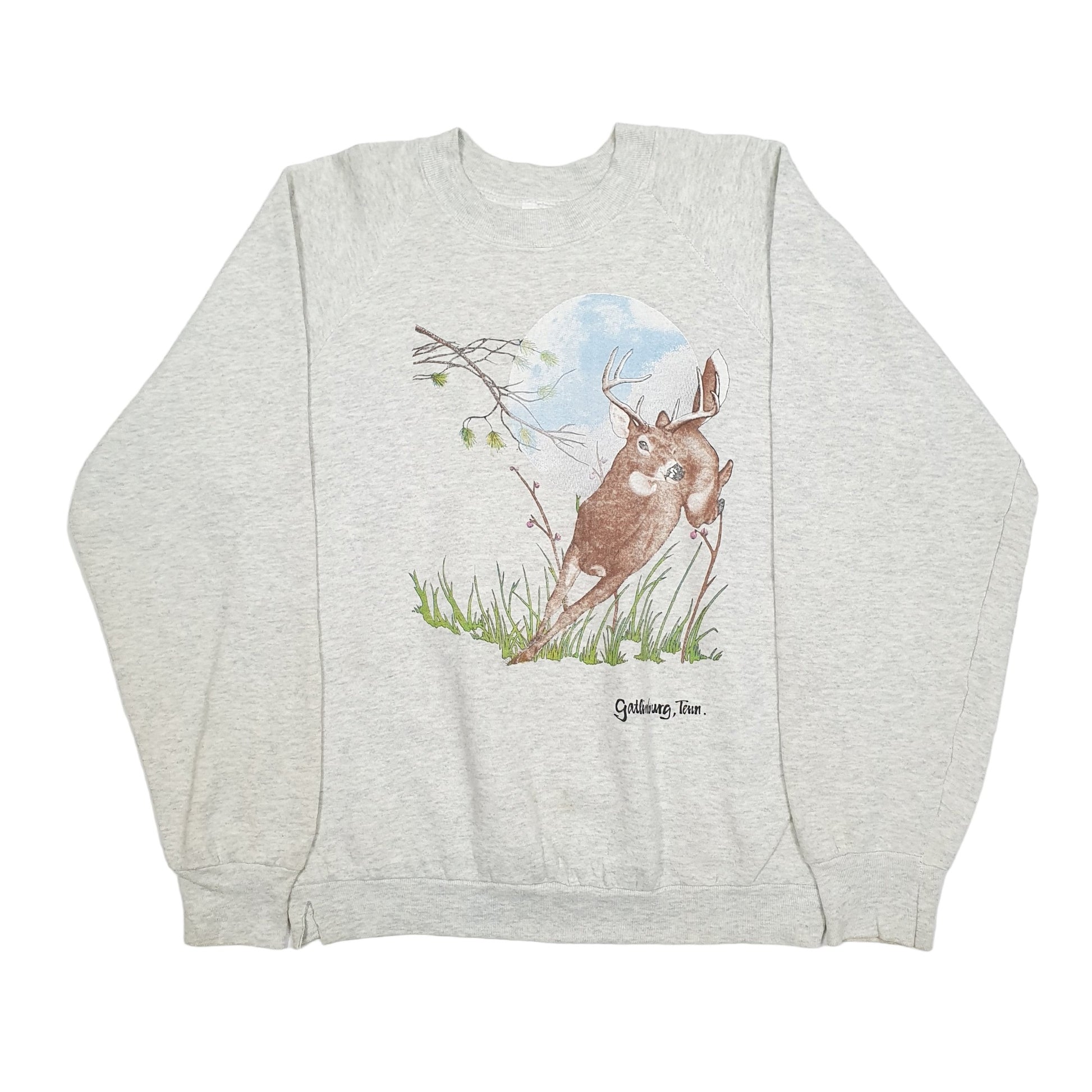 Fruit of the Loom 1990's Crewneck M Grey