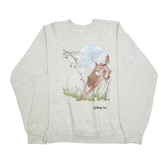 Fruit of the Loom 1990's Crewneck M Grey