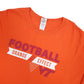 Gildan USA Virginia Tech Football Long Sleeve T Shirt Orange