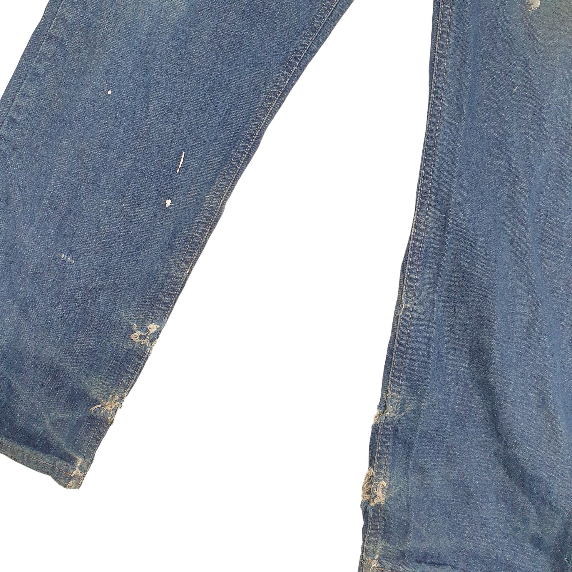 Mens Blue Carhartt Fire Resistant Carpenter JeansW32 L30