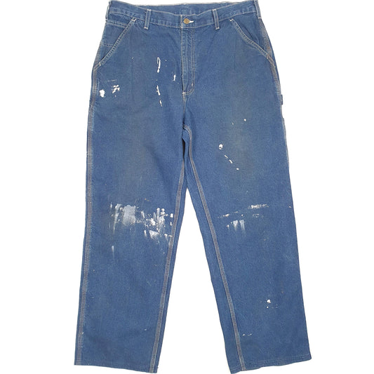 Carhartt Casual Loose Fit Carpenter Jeans W36 L31 Blue