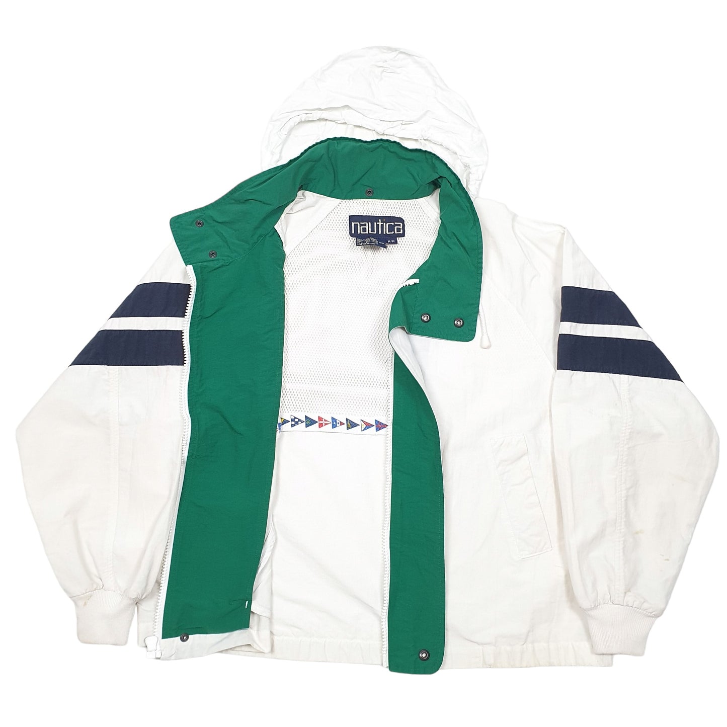 Mens White Nautica Sailing Yachting  Coat