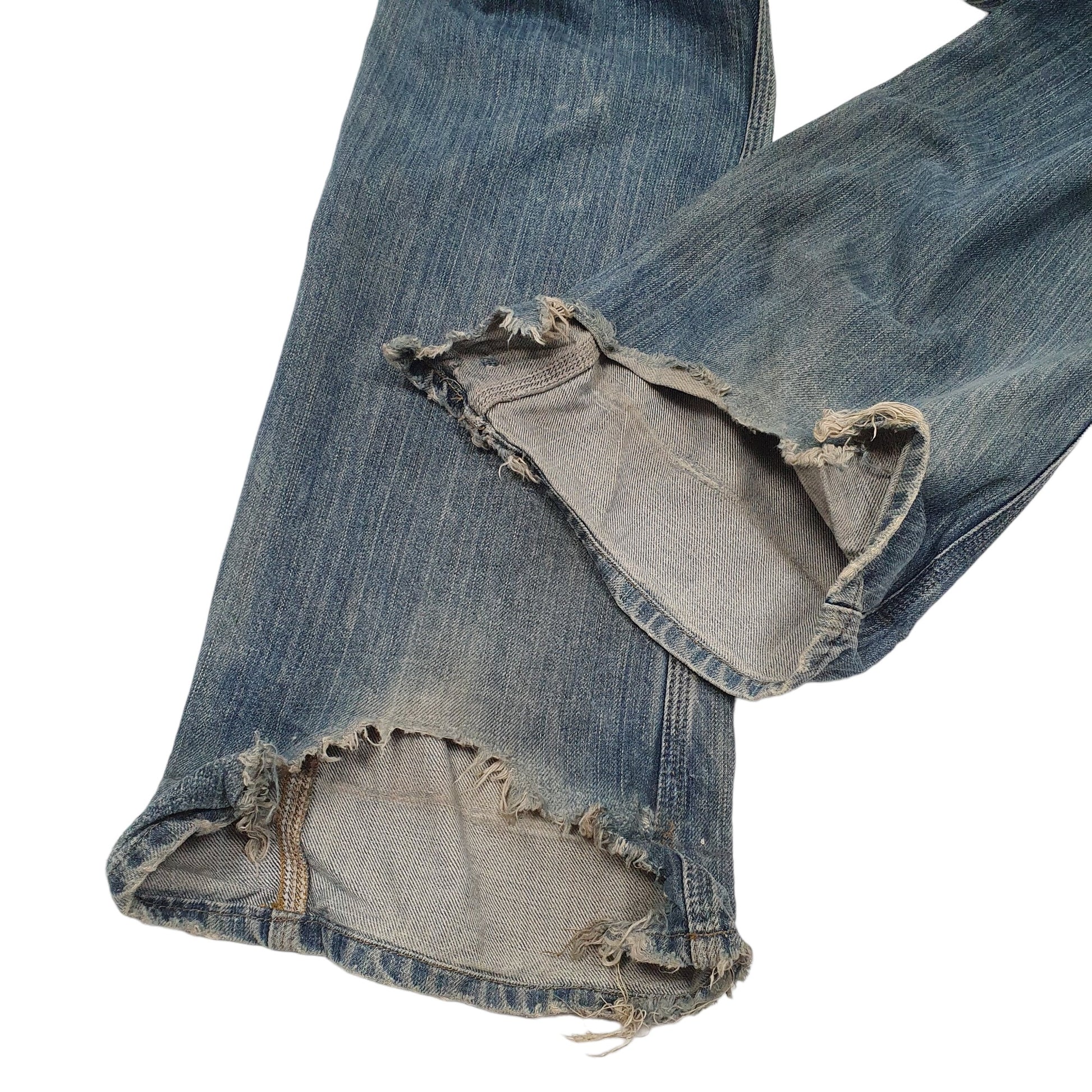 Mens Blue Carhartt Single Knee Carpenter JeansW32 L32