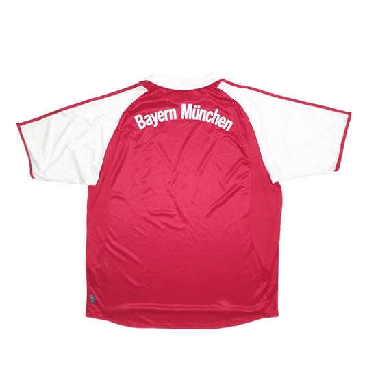 Adidas Vintage Football Bayern Munich 2003 2004 Short Sleeve Polyester T Shirt Red