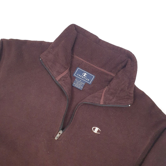 Champion Quarter Zip Fleece L Burgundy