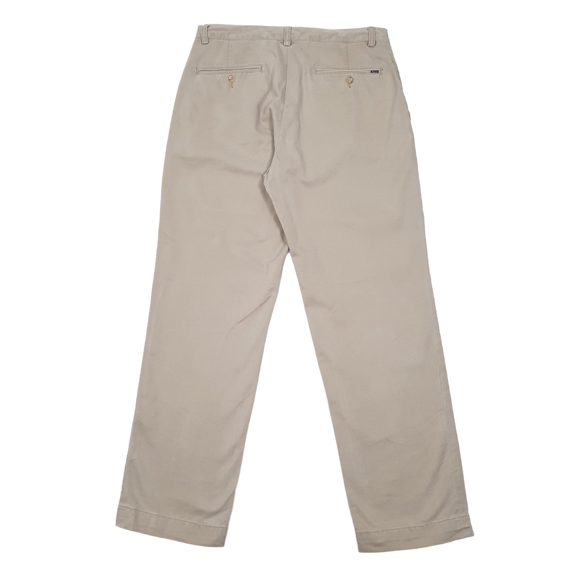 Mens Beige Polo Ralph Lauren Classic Fit Chino Trousers