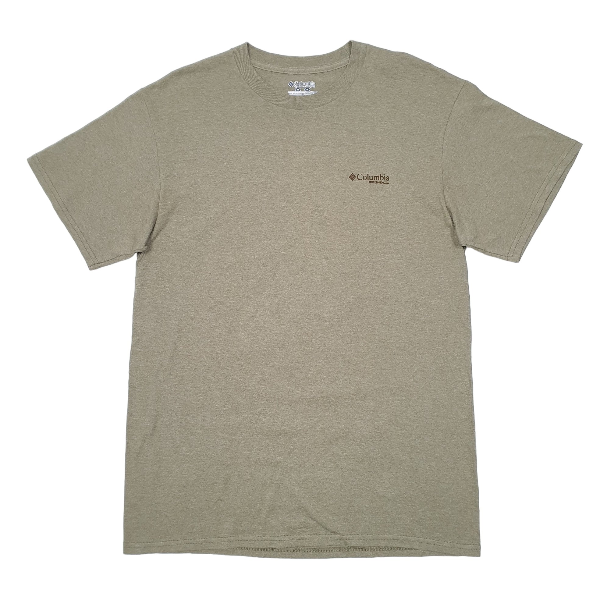 Mens Khaki Columbia Sportswear Performance Hunting Gear PHG Short Sleeve T Shirt