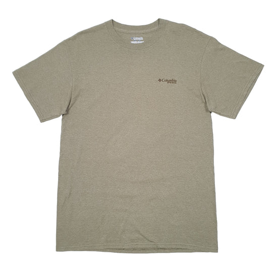 Mens Khaki Columbia Sportswear Performance Hunting Gear PHG Short Sleeve T Shirt