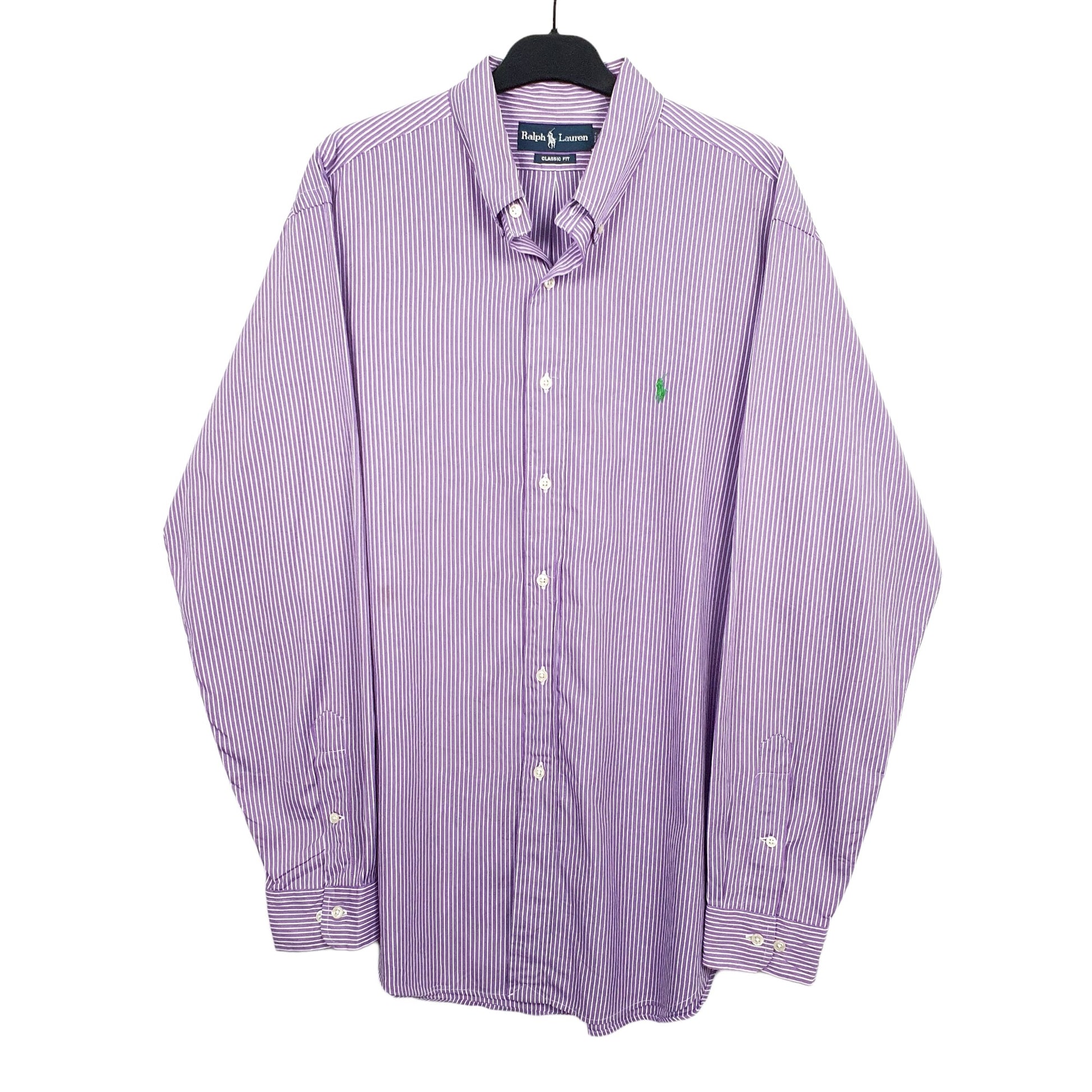 Mens Purple Ralph Lauren  Long Sleeve Shirt