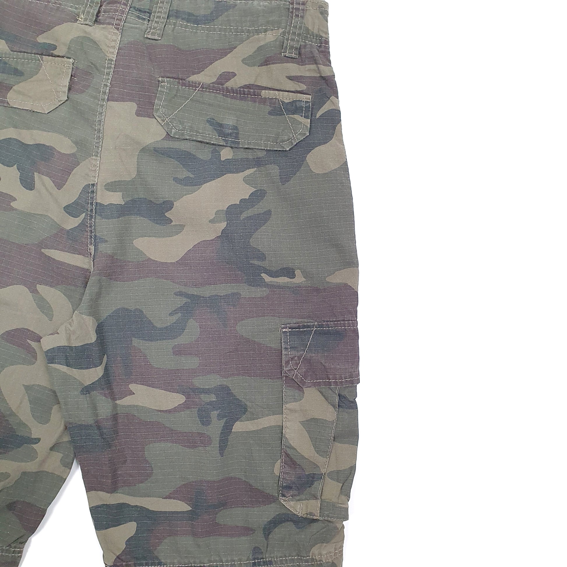 Mens Green CSG Camo Camouflage Cargo Shorts