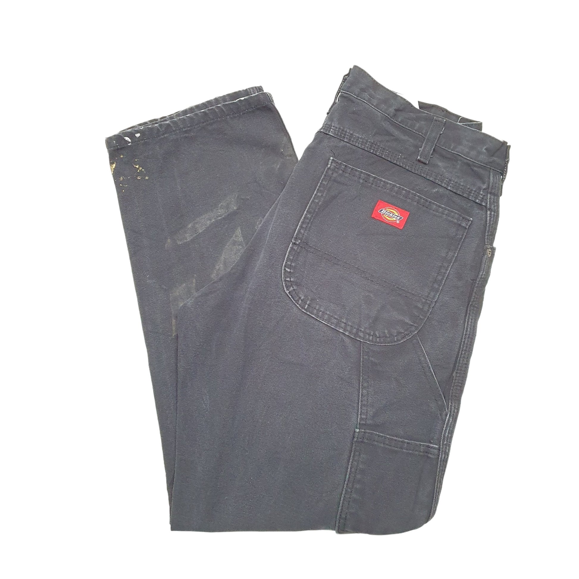 Mens Black Dickies  Carpenter Trousers