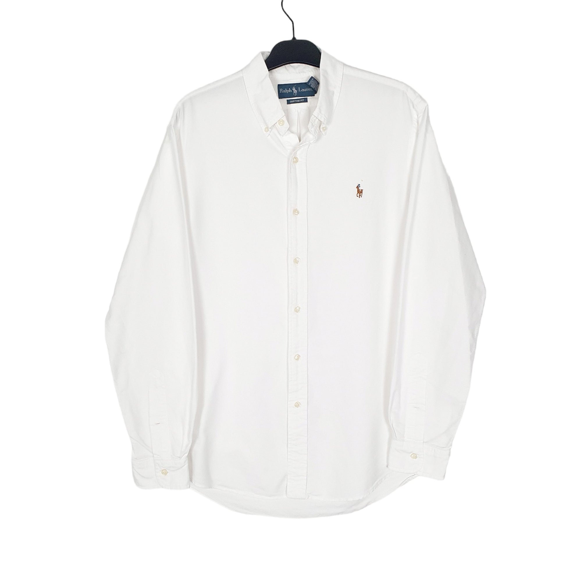 Polo Ralph Lauren Long Sleeve Custom Fit Shirt White
