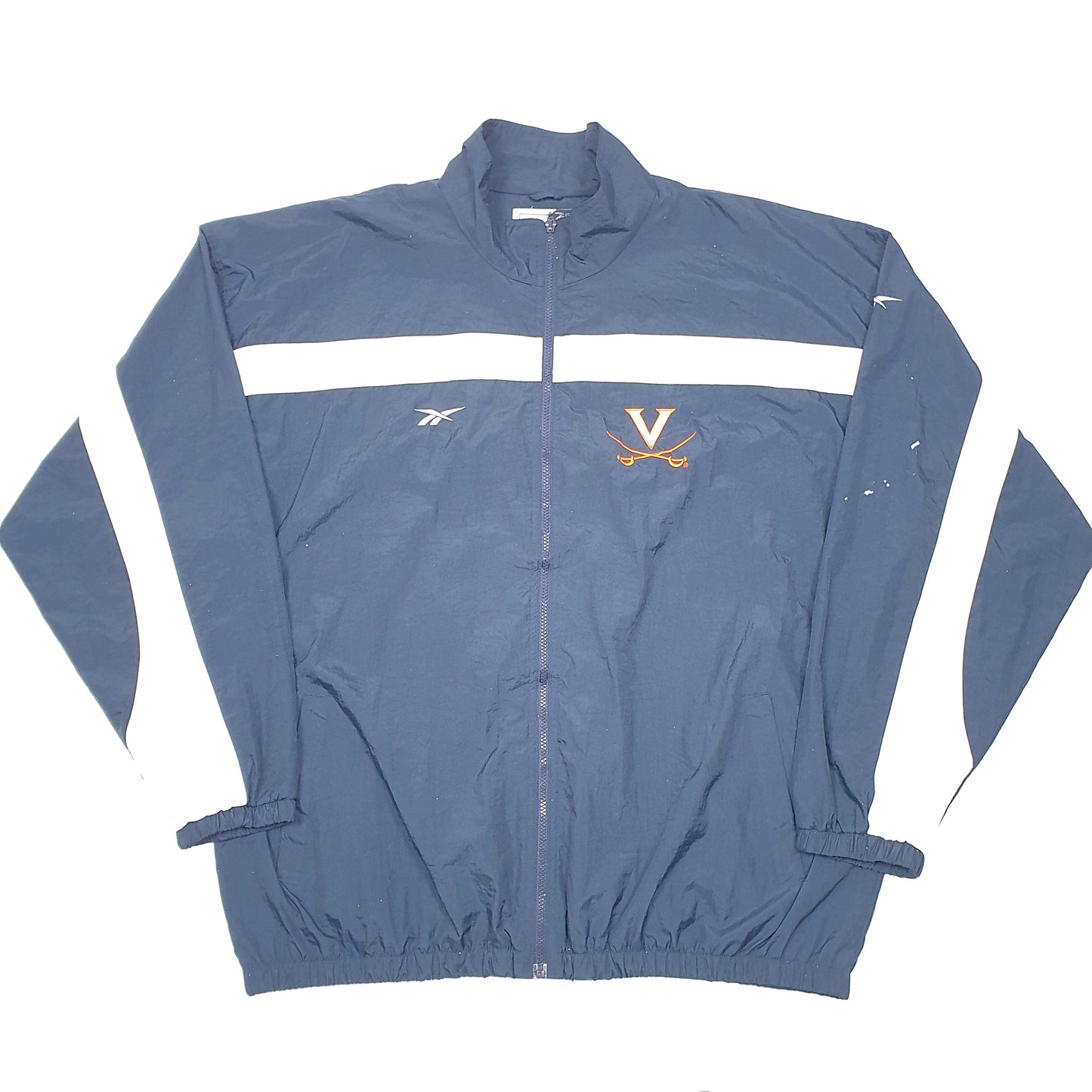 Mens Navy Reebok UVA Football University Of Virginia  Coat