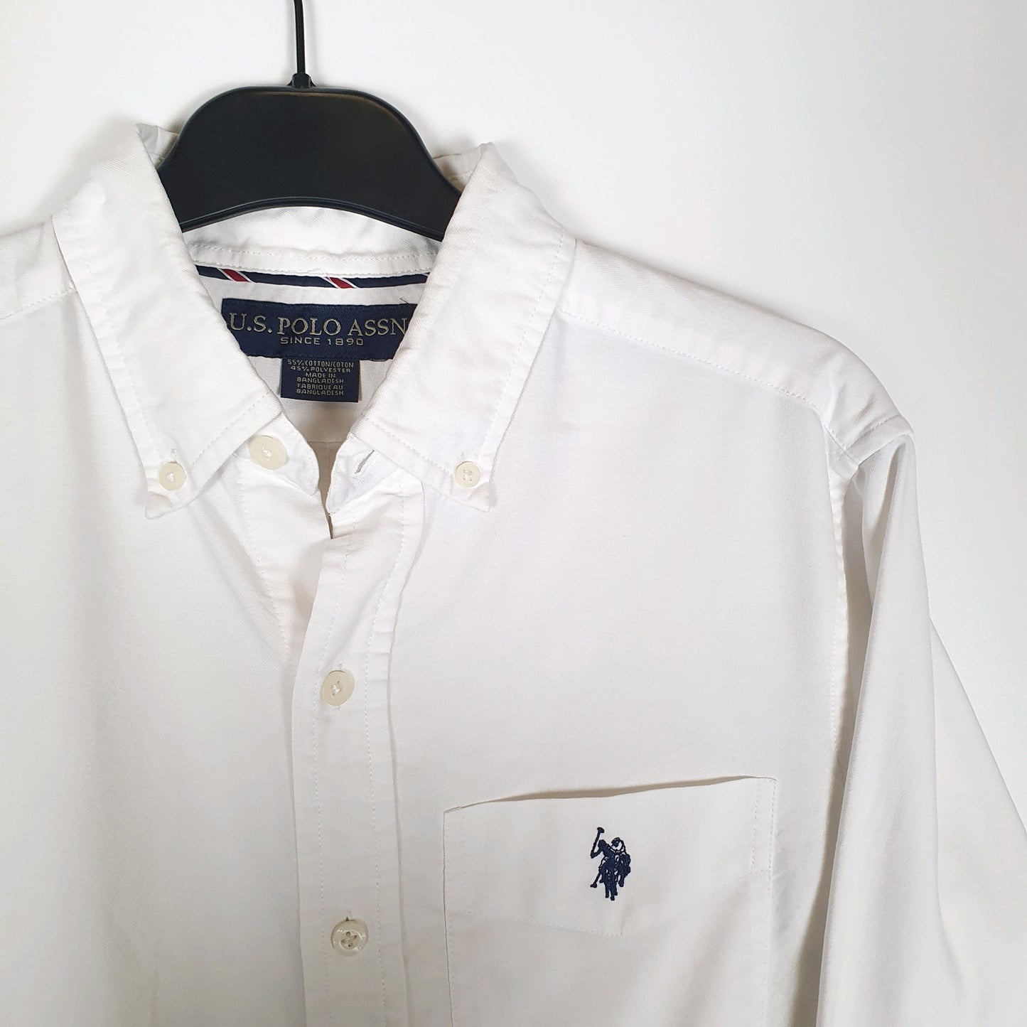 US Polo Assn Long Sleeve Regular Fit Shirt White