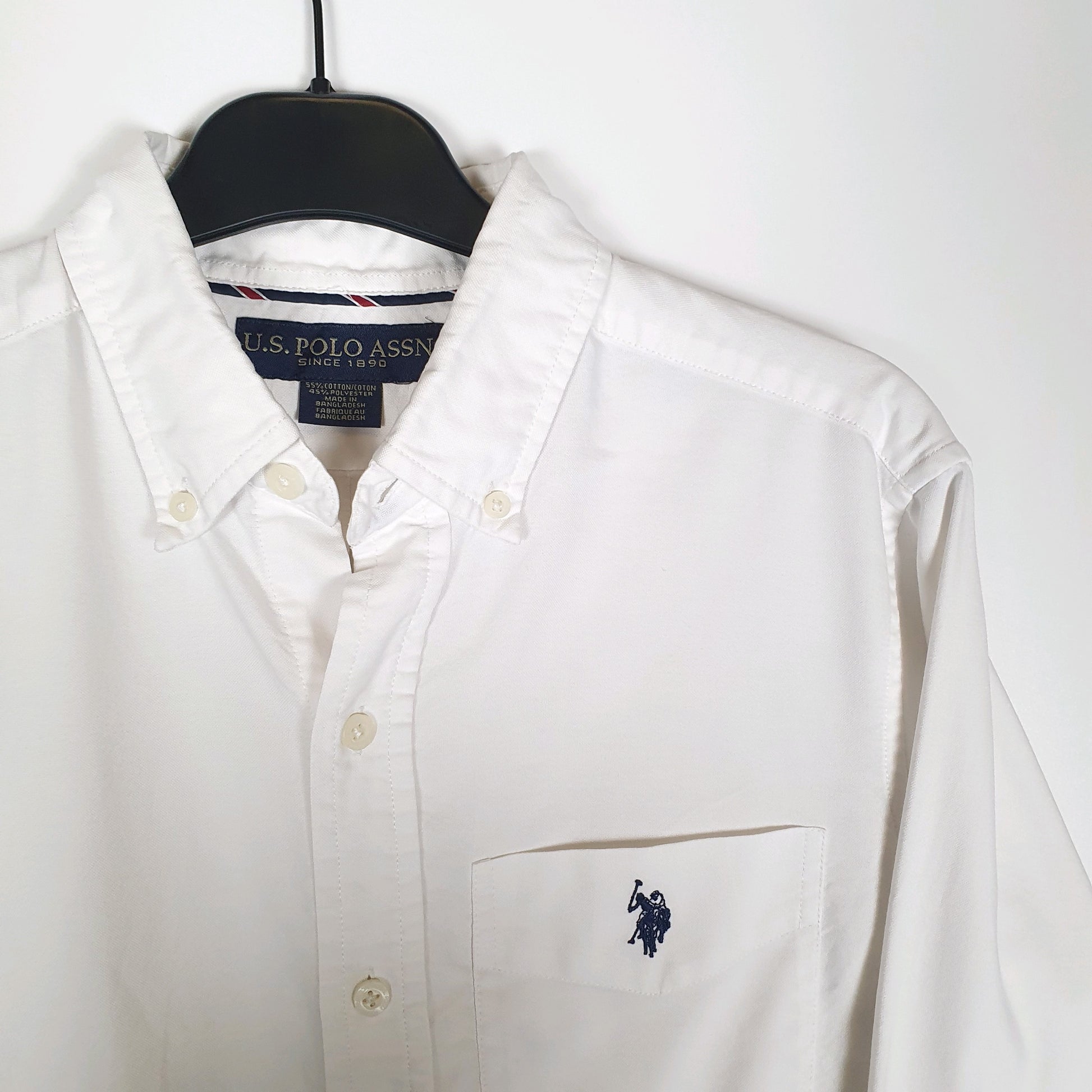 US Polo Assn Long Sleeve Regular Fit Shirt White