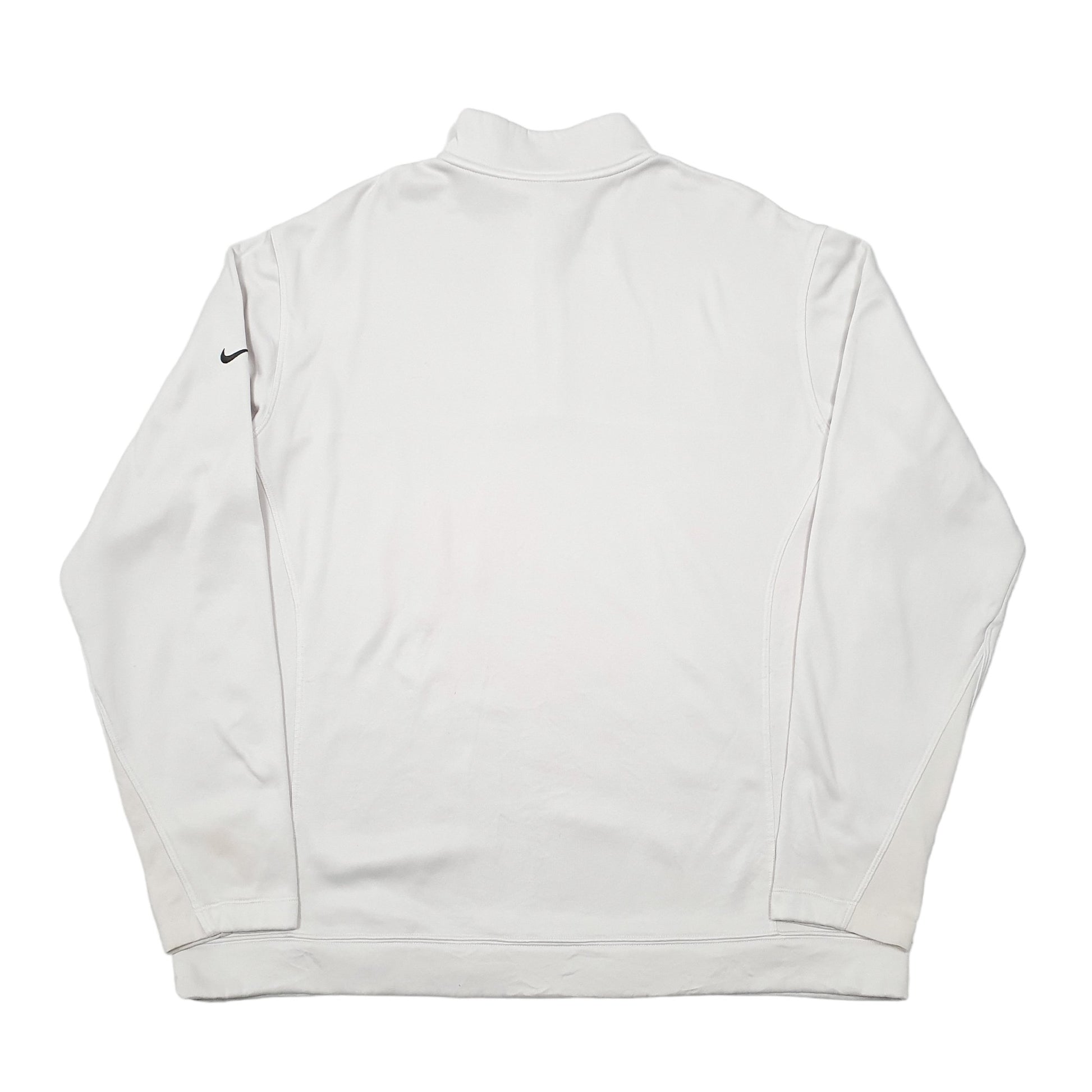 Mens White Nike Golf Therma Fit Active Quarter Zip Jumper