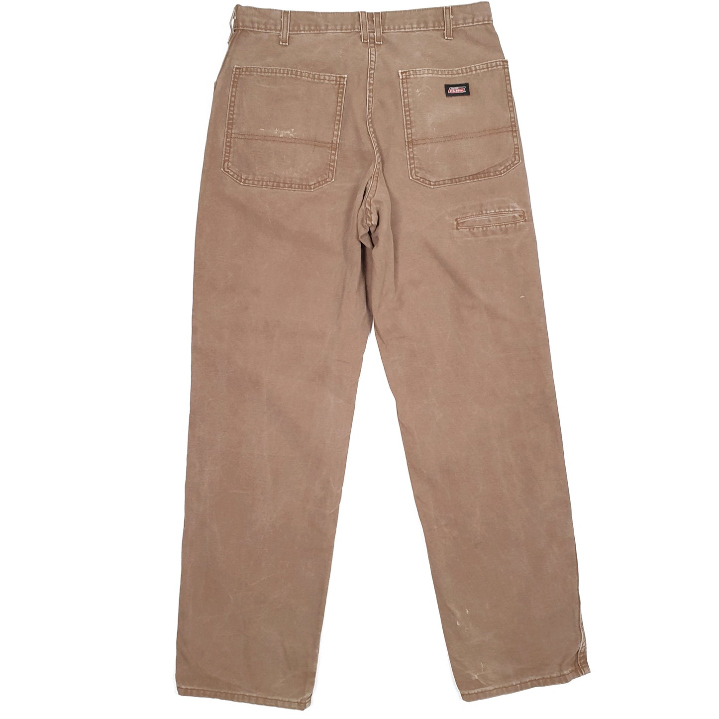 Mens Dickies Brown Carpenter Trousers W32 L32 Brown