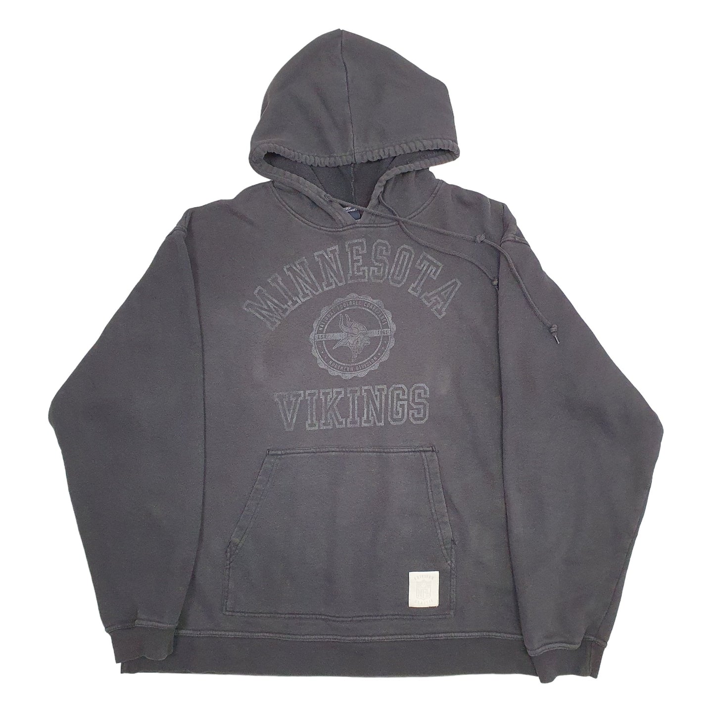 Mens Black Reebok Minnesota Vikings Football Hoodie Jumper