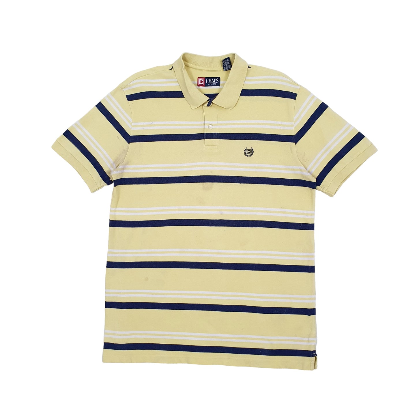 Chaps Short Sleeve Polo Shirt Yellow