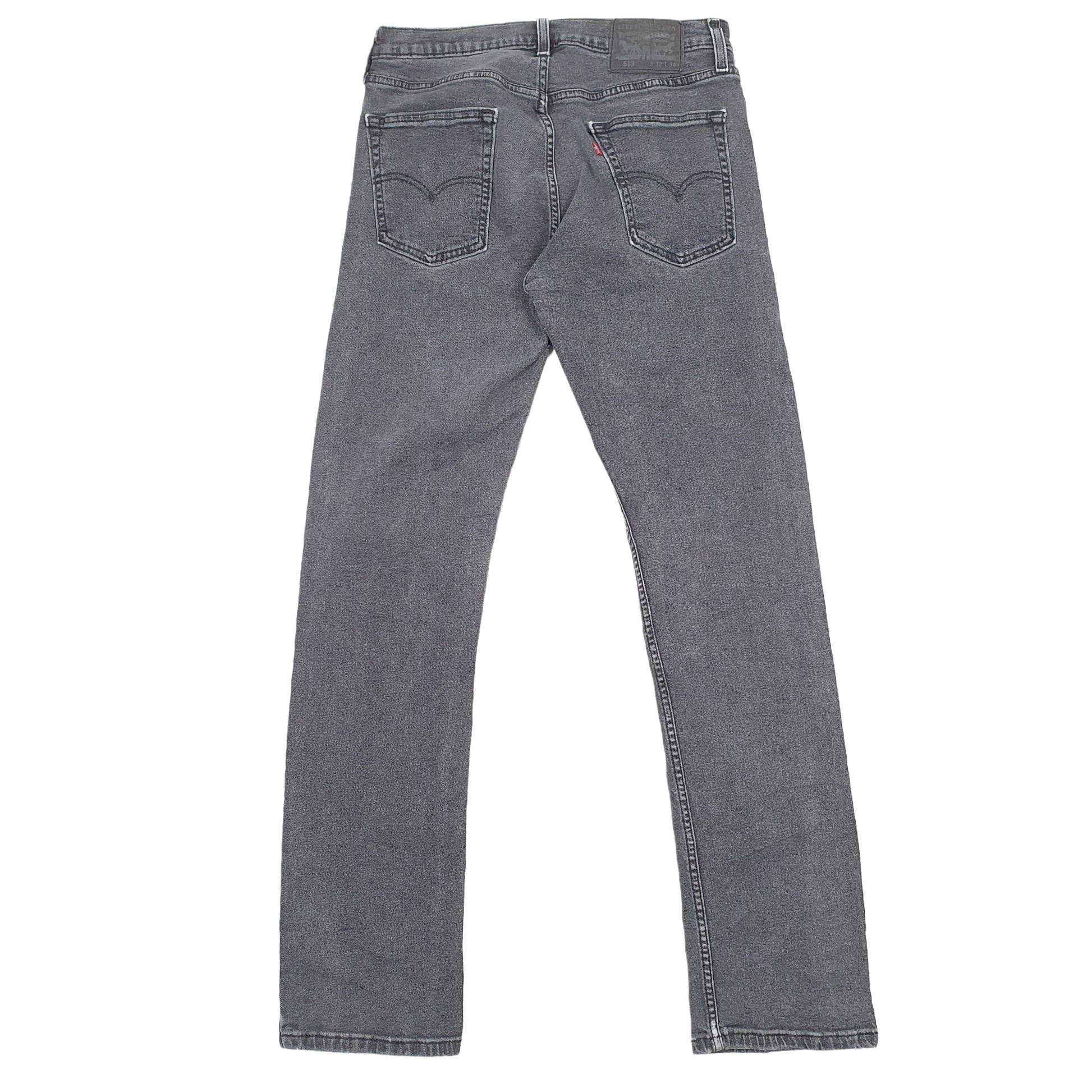 Levis 513 Slim Fit Stretch Jeans W32 L32 Grey