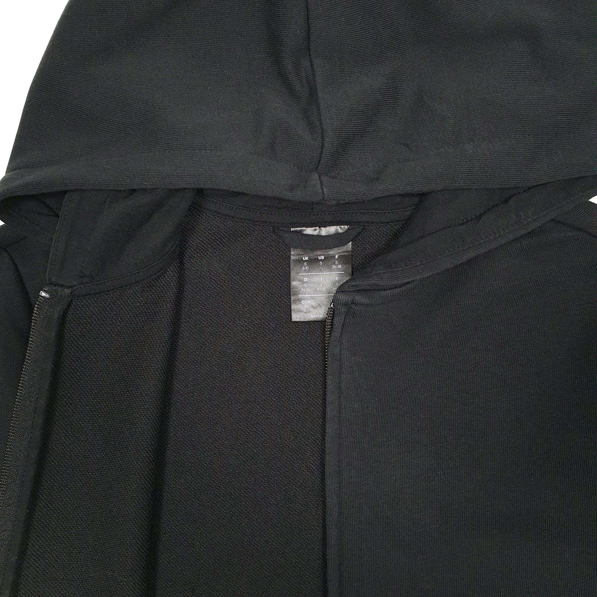 Womens Black Adidas Hoodie Full Zip Jumper