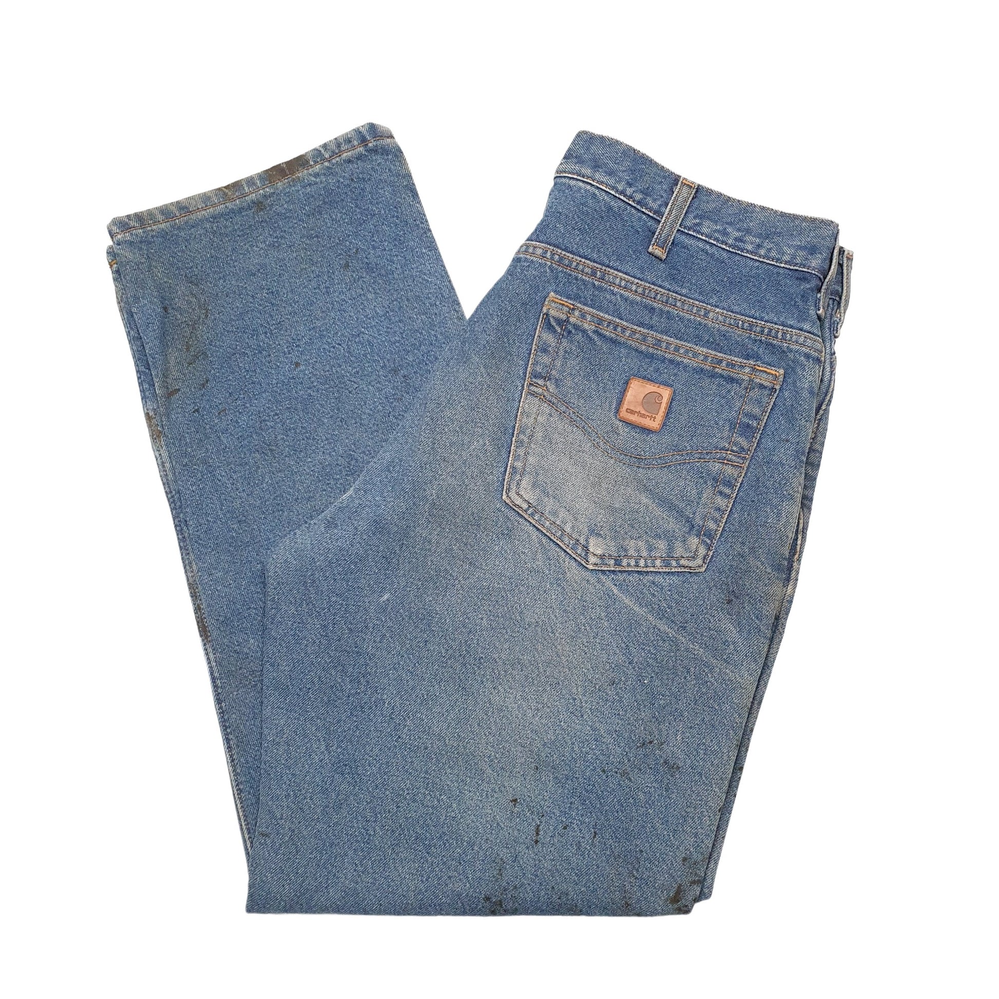 Mens Blue Carhartt  Carpenter JeansW34 L30