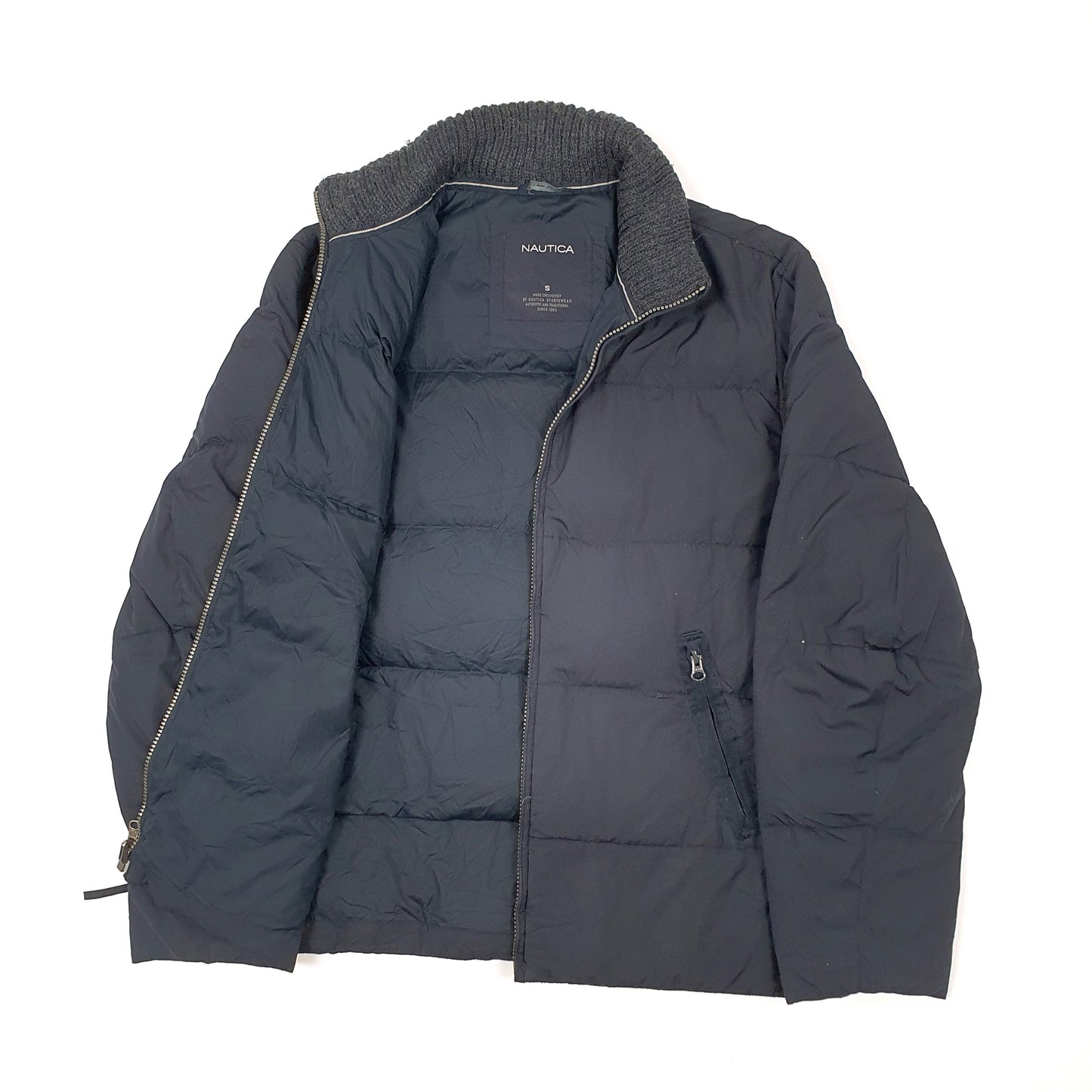 Mens Navy Nautica  Puffer Jacket Coat