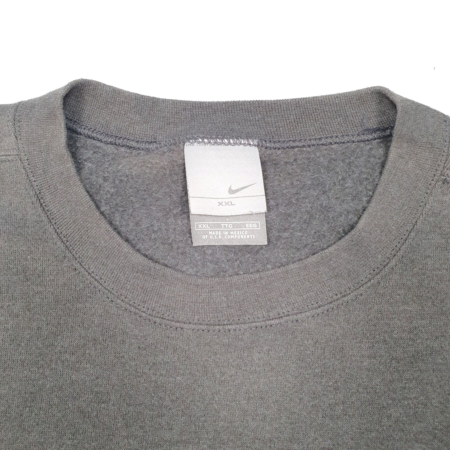 Mens Grey Nike Vintage Crewneck Jumper